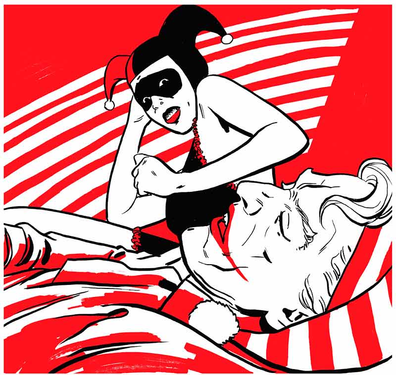 Harley Quinn: Black + White + Redder